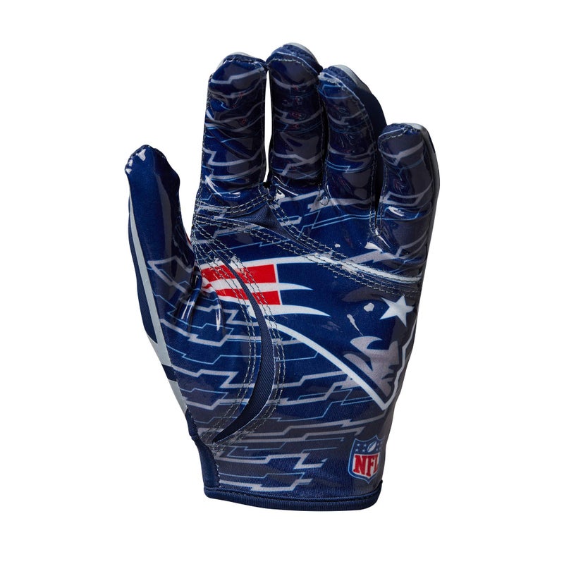 Wilson NFL Stretch Fit Football Gloves - Youth, New England Patriots - Image 3